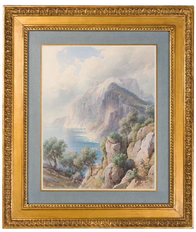 Carl Hummel - View over the South Coast of Capri, Looking towards Monte Solaro | MasterArt